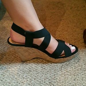 Woman's wedge heels.